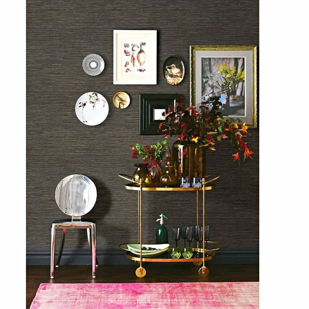 RoomMates Dimensional Grasscloth Peel & Stick Wallpaper 20.5in x 18ft set of 2